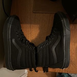 Vans SK8 High Black Shoes Women’s Size 6 LIKE NEW! SHIPS FAST